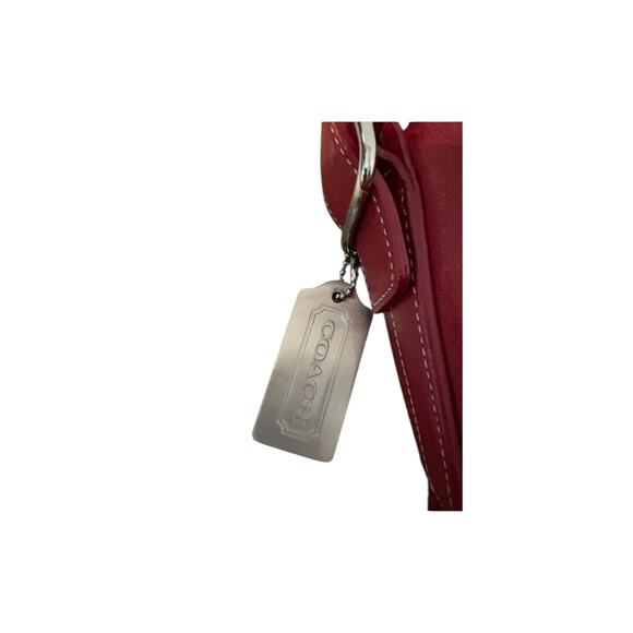 Vintage Coach Legacy XL Bucket Bag #9151 Red Leather Duffle Hobo Purse - Picture 11 of 14